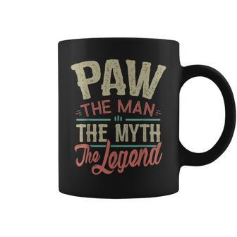 Paw From Grandchildren Paw The Myth The Legend Gift For Mens Coffee Mug - Seseable
