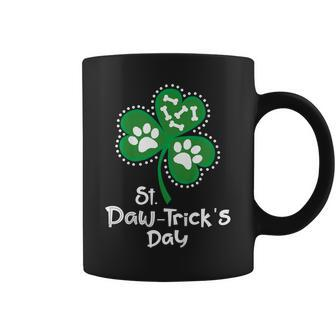 Paw Print Dog Owner Lover Shirt St Patricks Day Shamrock Coffee Mug | Mazezy