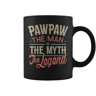 Pawpaw From Grandchildren Pawpaw The Myth The Legend Gift For Mens Coffee Mug - Seseable