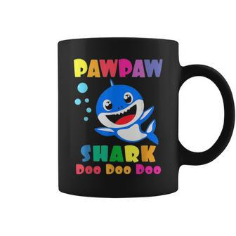 Pawpaw Shark Funny Fathers Day Gift For Mens Dad Coffee Mug - Seseable