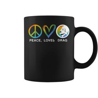 Peace Love And Drag - Drag Is Not A Crime Lgbt Gay Pride Coffee Mug | Mazezy DE
