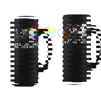 Peace Love And Drag Lgbt Gay Pride Support Coffee Mug - Thegiftio