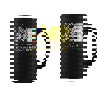 Peace Love Bingo Grandma Gambling Womens Mothers Day Coffee Mug | Mazezy