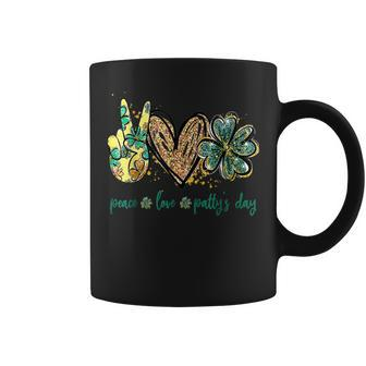 Peace Love Pattys Day St Patricks Day Gifts Coffee Mug - Thegiftio UK
