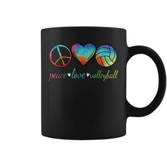Peace Love Volleyball Funny Women Girls Volleyball Lover Coffee Mug - Thegiftio UK