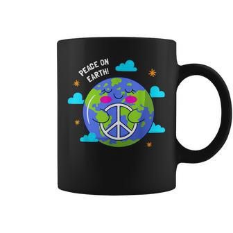 Peace On Earth Day Everyday Hippie Planet Save Environment Coffee Mug | Mazezy