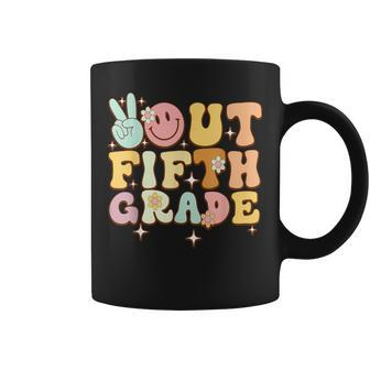 Peace Out Fifth 5Th Grade Class Of 2023 Goodbye 5Th Grade Coffee Mug | Mazezy CA