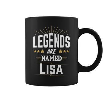 Personalisiertes Legends Are Named Lisa Tassen mit Sternenmotiv - Seseable