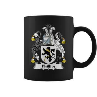 Phillips Coat Of Arms Family Crest Coffee Mug - Seseable