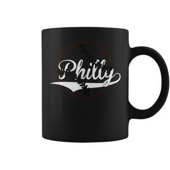 Philly Vintage Baseball Lovers Baseball Fans Coffee Mug - Seseable