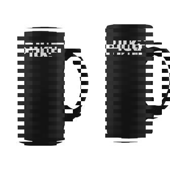 Phuket Thailand Stencil Military Text Souvenir Coffee Mug | Mazezy