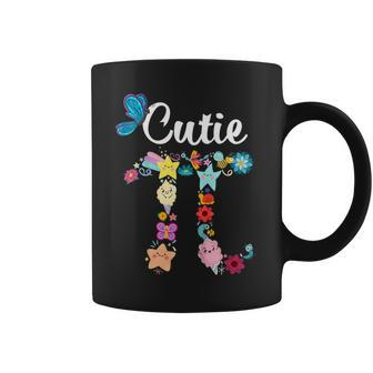 Pi Day Cutie Pi Math Pie Butterfly Flower Girls Kids Gift Coffee Mug | Mazezy