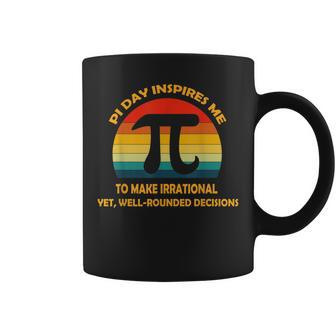 Pi Day Inspires Me To Make Irrational Vintage Sun Math Love Coffee Mug - Seseable