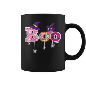 Pink Boo Spider Witch Hat Cute Scary Halloween Womens Girls Coffee Mug - Thegiftio UK