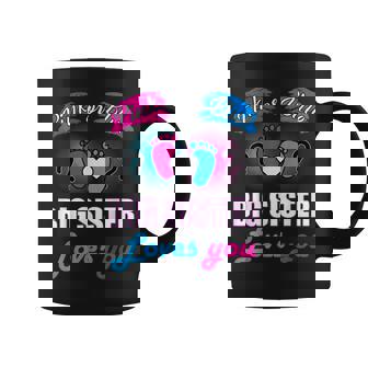 Pink Or Blue Big Sister Loves You Baby Gender Reveal Coffee Mug | Mazezy