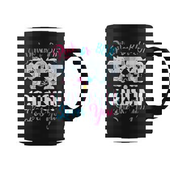 Pink Or Blue Cousin Loves You Elephants-Baby Gender Reveal Coffee Mug | Mazezy