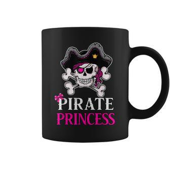 Pirate Princess Funny Crossbones Jolly Roger Flag Coffee Mug | Mazezy