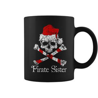Pirate Sister Christmas Jolly Roger Coffee Mug | Mazezy