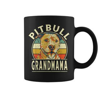 Pitbull Grandmama Retro Grandma Vintage Grandmom Dog Breed Coffee Mug - Thegiftio UK