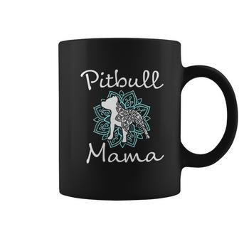 Pitbull Mama Mandala Cute Pit Bull Dog Gift Coffee Mug - Thegiftio UK