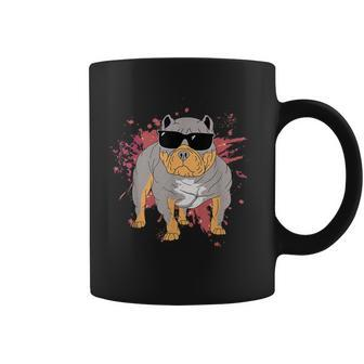 Pitbull Sunglasses Funny American Bully Dog Pitbulls Lover Coffee Mug - Thegiftio UK