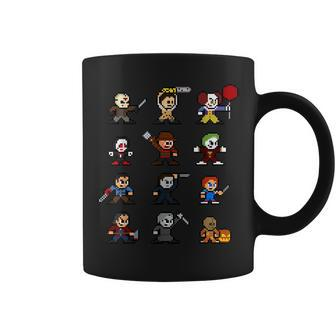 Pixel Halloween Scary Horror Christmas Gamer And Movies Coffee Mug | Mazezy
