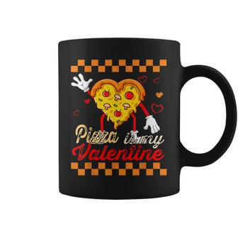 Pizza Is My Valentine For Mens Womens Kids Valentines Day Coffee Mug - Seseable