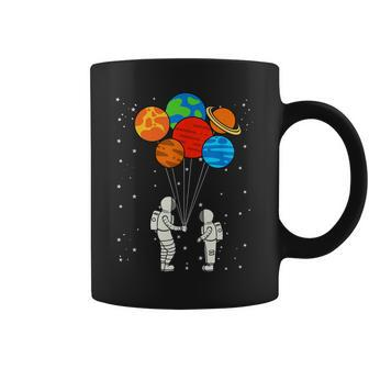 Planet Balloons Astronaut Planets Galaxy Space Outer Coffee Mug - Seseable