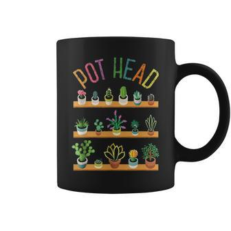 Plant Lover And Gardener Pot Head Succulent Coffee Mug - Seseable