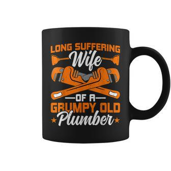 Plumber Wife Handyman - Funny Wife Of A Grumpy Old Plumber Coffee Mug - Thegiftio UK