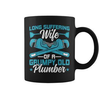 Plumber Wife Pipefitter - Funny Wife Of A Grumpy Old Plumber Coffee Mug - Thegiftio UK