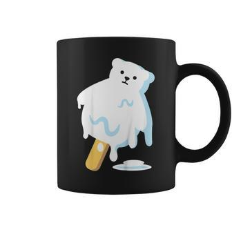 Polar Bear Ice Popsicle Melt Earth Day Teacher Shirt Coffee Mug | Mazezy