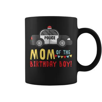 Police Car Mom Of The Birthday Boys Coffee Mug | Mazezy DE