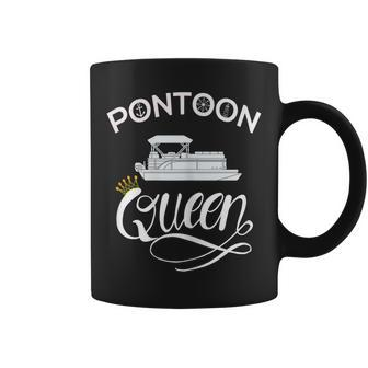 Pontoon Queen Funny Pontoon Boat Accessories Coffee Mug - Seseable