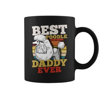 Poodle Lover Dog Daddy Dog Dad Fathers Day Retro 30 Paws Poodles Coffee Mug - Monsterry DE