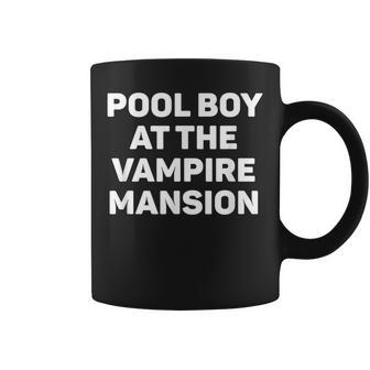 Pool Boy At The Vampire Mansion Funny Emo Vamp Goth Way Coffee Mug - Thegiftio UK