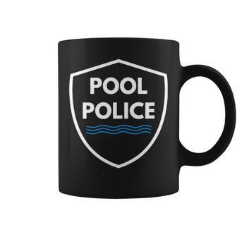 Pool Police Lifeguard Swimming Coffee Mug - Seseable