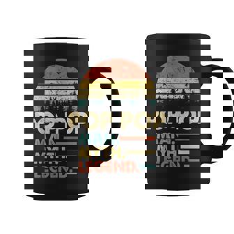 Pop Pop The Man The Myth The Legend Vintage Grandpa Coffee Mug | Mazezy