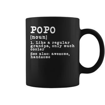 Popo Definition Funny Grandpa Grandfather Novelty Gift Gift For Mens Coffee Mug | Mazezy