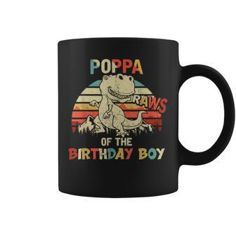 Poppa Of The Birthday Boy Dinosaur Rawr Trex Coffee Mug | Mazezy