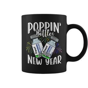 Poppin Bottles For The New Year Funny Icu Nurse Crew 2023 Coffee Mug - Thegiftio UK