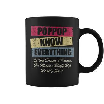 Poppop Knows Everything If He Doesnt Know Fathers Day Coffee Mug - Thegiftio UK