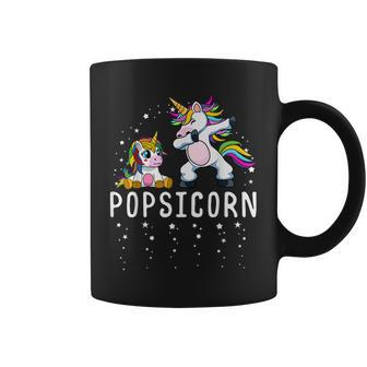 Popsicorn Dabbing Unicorn Grandpa And Baby Birthday Party Gift For Mens Coffee Mug | Mazezy