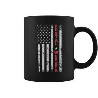 Post Office Patriotic Postal Worker American Flag V2 Coffee Mug - Thegiftio UK