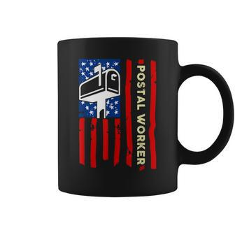 Postal Worker Patriotic Us Post Mail Carrier Coffee Mug - Seseable