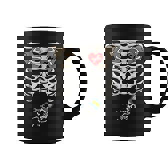 Pregnancy Skeleton Rib Cage Mechanic Bump Coffee Mug | Mazezy