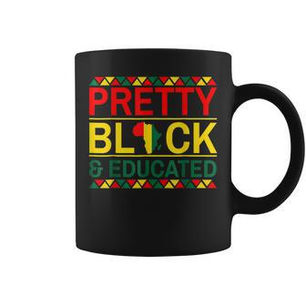 Pretty Black And Educated African Women Black History Month V2 Coffee Mug - Seseable