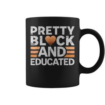Pretty Black And Educated Black History Month Women V2 Coffee Mug - Seseable