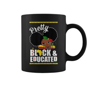Pretty Black And Educated I Am The Strong African Queen Girl V10 Coffee Mug - Seseable
