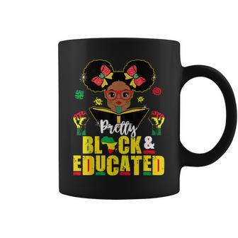 Pretty Black And Educated I Am The Strong African Queen V4 Coffee Mug - Seseable